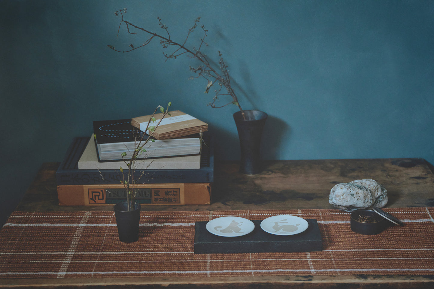 干支豆皿 巳 (み) / 白