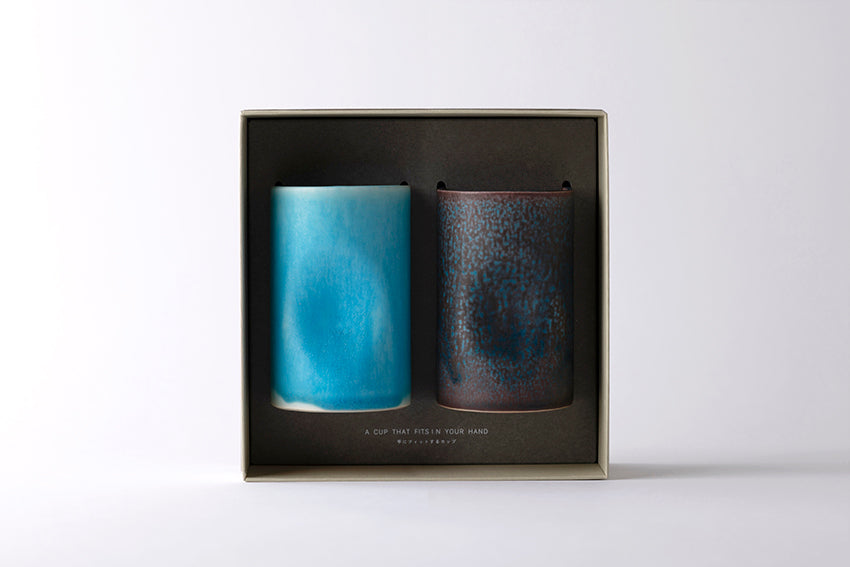 【限定商品】手にフィットするカップ / MINAMO(水面)SHIAO (紫青)