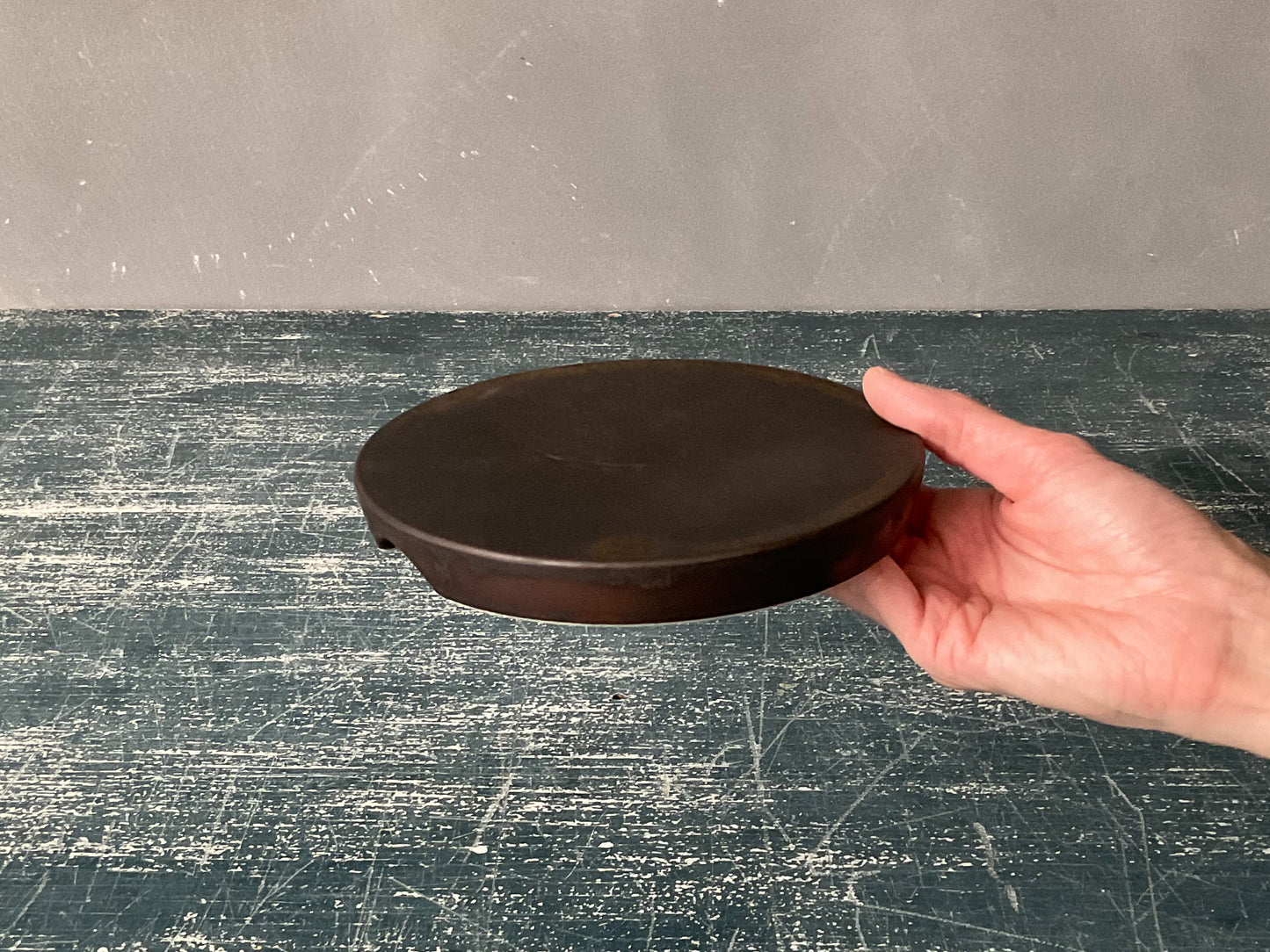 16cm高台皿/素地の切れ目