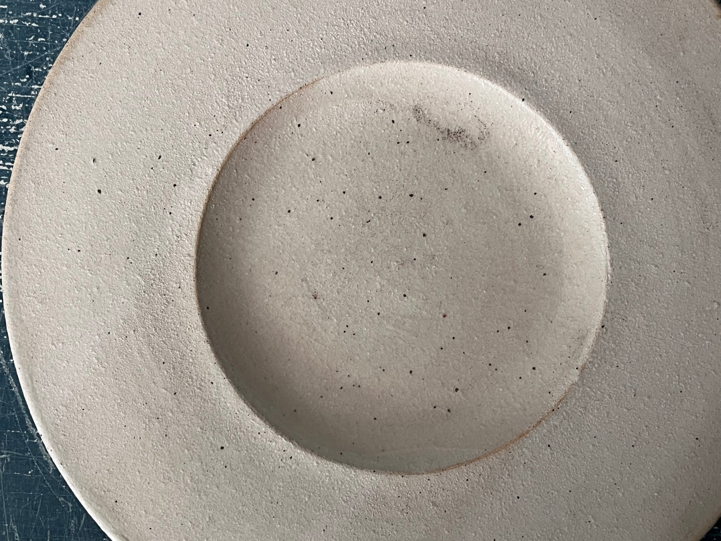 24.5cmプレート/ 刷毛目の跡・歪み