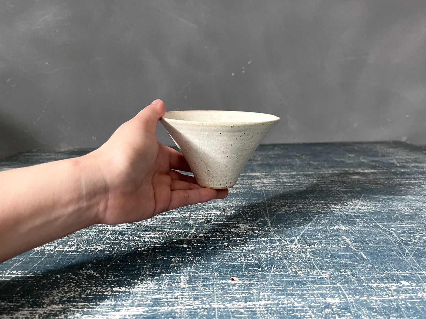 朝顔小鉢/口元歪み