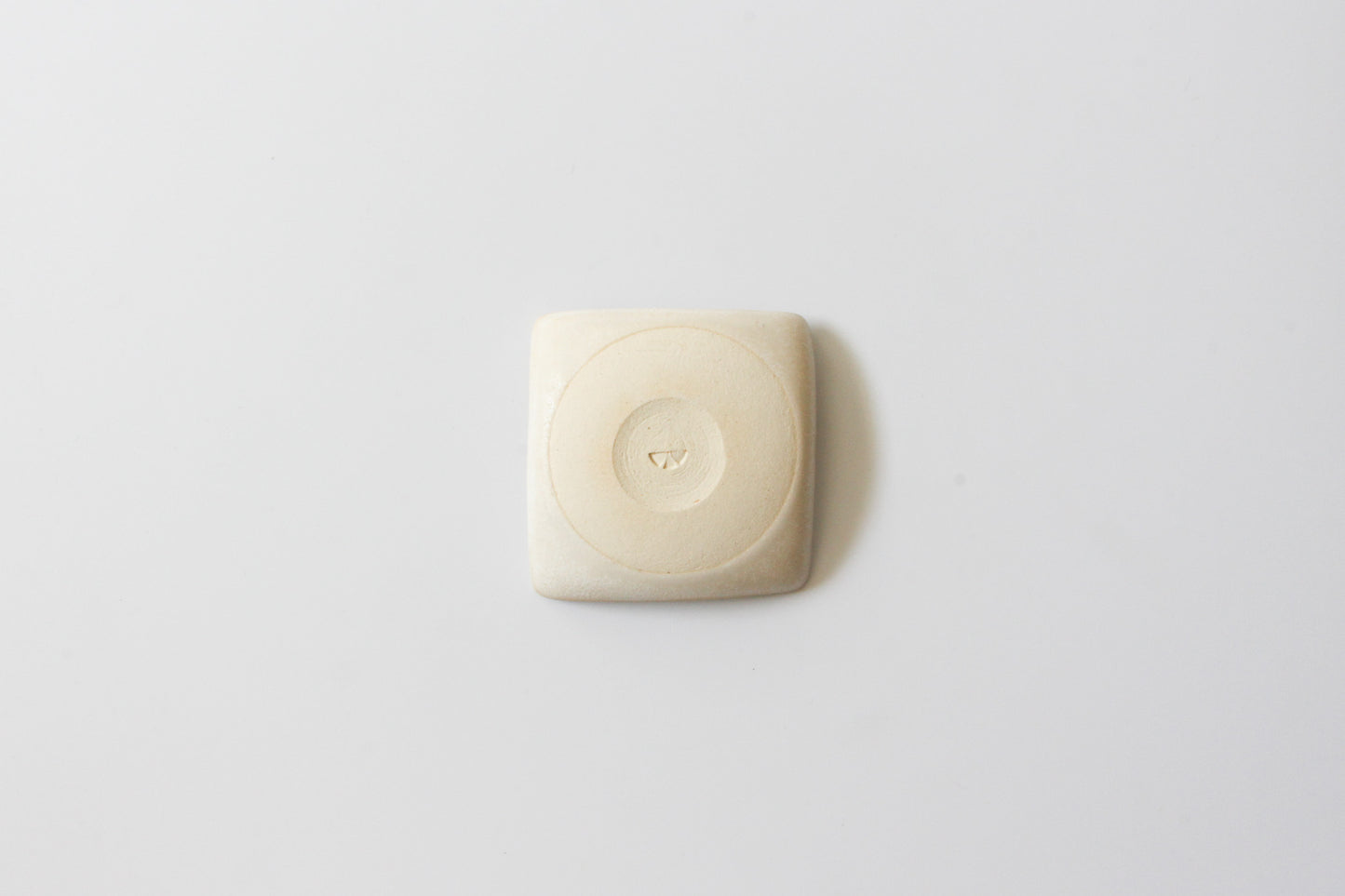 豆皿 四角/白