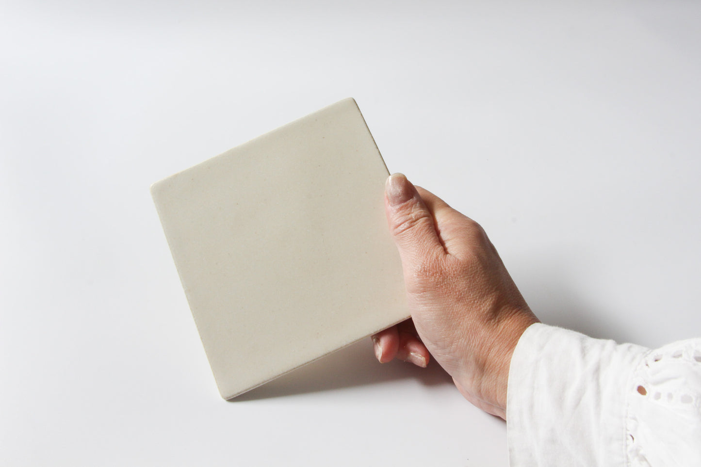 スクエアフラットプレート/白