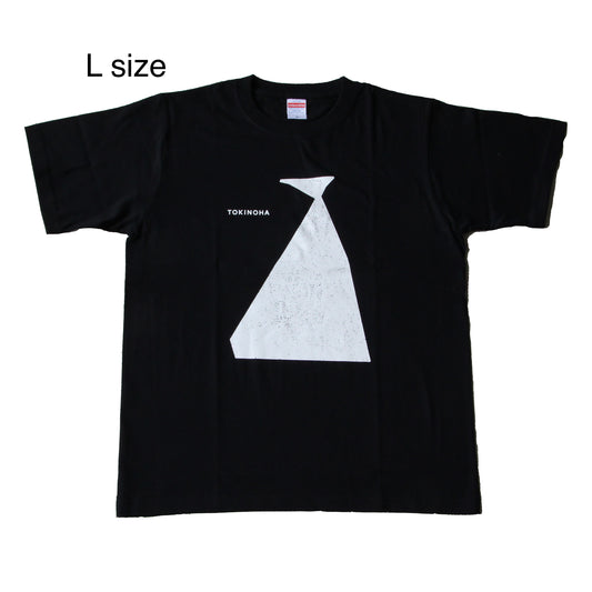 オリジナルTシャツ/ Lサイズ / 黒 / フラワーベース柄