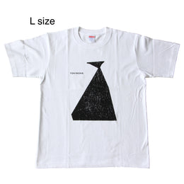 オリジナルTシャツ/ Lサイズ / 白 / フラワーベース柄